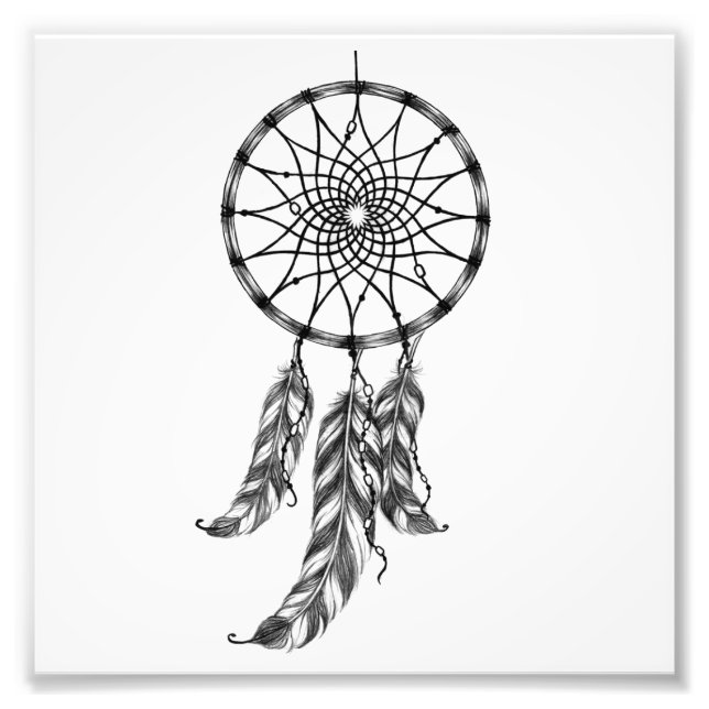 Dream Catcher Tattoo Fototryck (Framsidan)