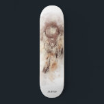 *~* Dream Catcher. Tribal Shaman Helig Shamanic Mini Skateboard Bräda 18,5 Cm<br><div class="desc">* Western BOHO American Watercolor Abstrakt Dream Catcher Journey med vackra Feathers som en Shamanic-symbol för en Native American Andlig Healer eller BOHEMIAM-design. *** färg är lila och grått från växtarter. Denna spritbaserade, esoteriska populära boho kreativ abstrakt modern drömmare och Fjäderdesign kommer med största sannolikhet att uppskattas av Shamans, Native...</div>