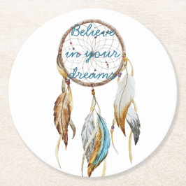 Dream Catcher Underlägg Papper Rund