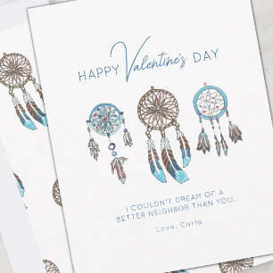 Dream Catcher Valentine-Helgdag för granne Julkort