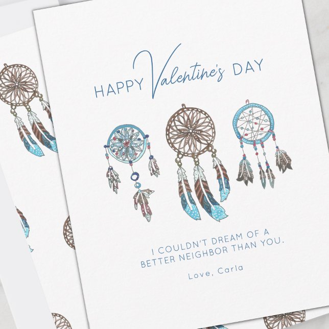 Dream Catcher Valentine-Helgdag för granne Julkort (Skapare uppladdad)