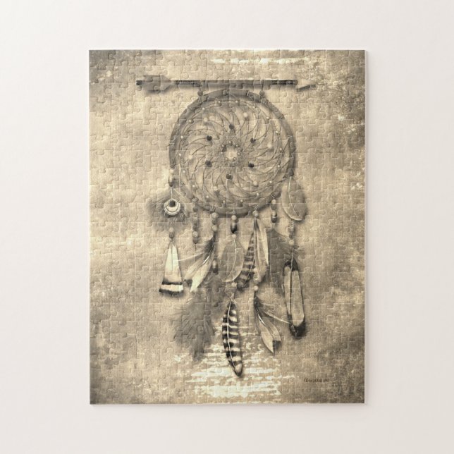 Dream Catcher | Vintage Photo Stil Pussel (Vertikal)