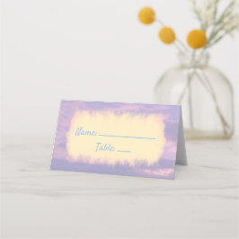 Dream Clouds Älskare Theme Placeringskort