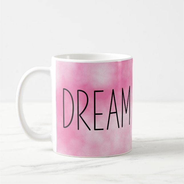 Dream Coffee Tie Dye Rosa Kaffemugg (Vänster)