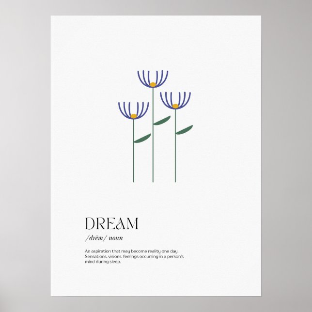 Dream Definition Poster (Framsidan)