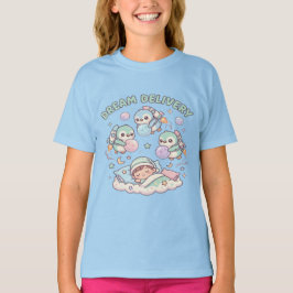 Dream Delivery Kids T-Shirt – söta pingviner natt