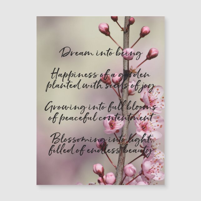 Dream Dikt Cherry Blommar Flowers (Framsida)