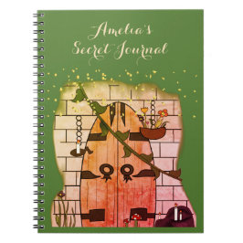 Dream Door Fairy Tale Teckning Secret Journal Anteckningsbok