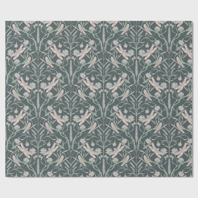 Dream Dragonfly Cornblomma, Stars, Chevron Presentpapper (Platt)