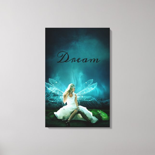 Dream Fairy and Frog Canvastryck (Framsida)