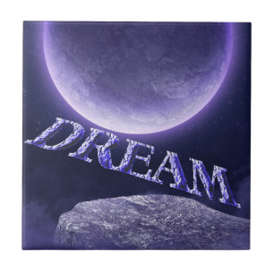 Dream Fantasy Måne inspirational Kakelplatta