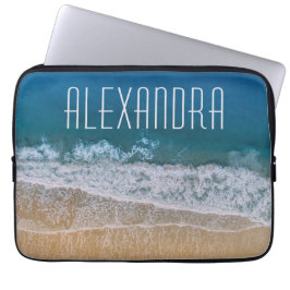 Dream Florida Tropical Sand Beach Customized Namn Laptop Fodral