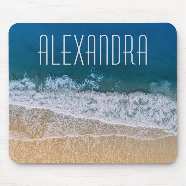 Dream Florida Tropical Sand Beach Namn Customized Musmatta (Framsidan)