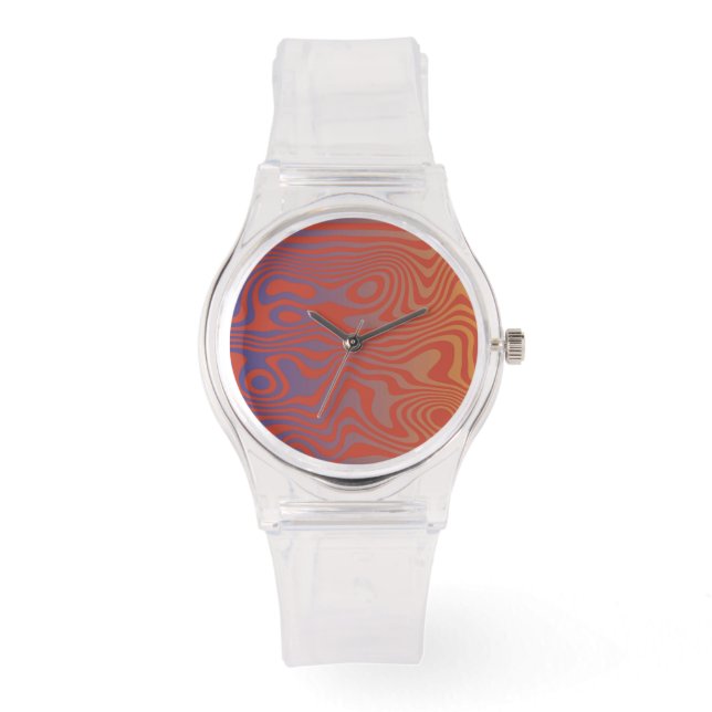 Dream Flow l Abstract Trippy Pattern - No. 01 Armbandsur (Framsida)