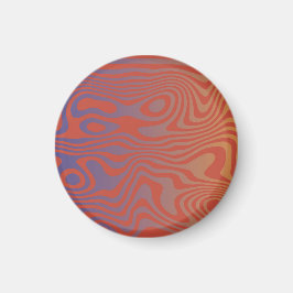 Dream Flow l Abstract Trippy Pattern - No. 01 Magnet