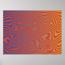 Dream Flow l Abstrakt Trippy Mönster - Nr. 01 Poster