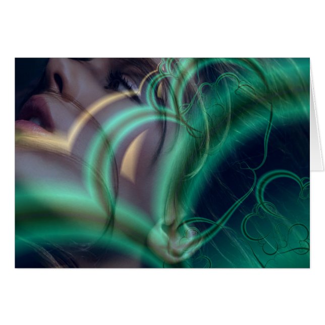 Dream från kärlek hälsningskort (Framsidan Horizontal)