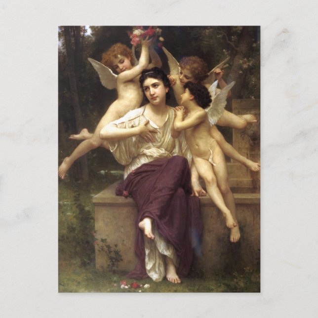 Dream från Vår av William-Adolphe Bouguereau Vykort (Framsida)