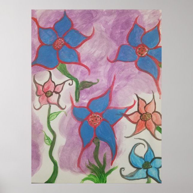 Dream Garden Flowers Poster (Framsidan)