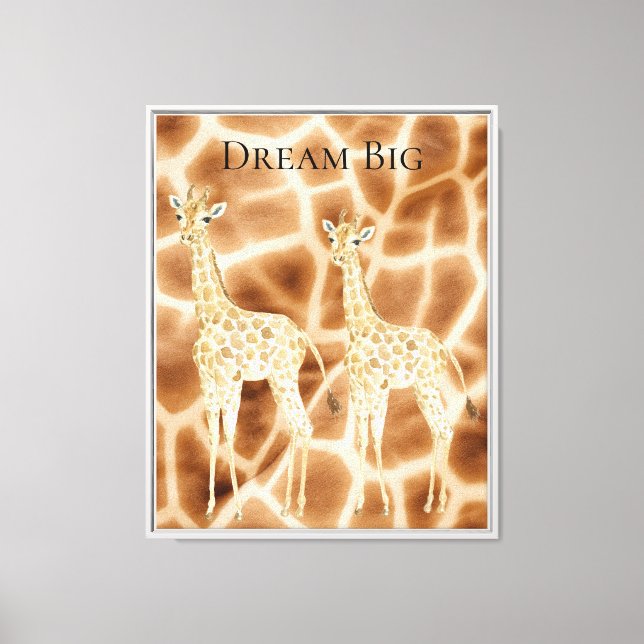 Dream Giraffes Canvastryck (Framsida)