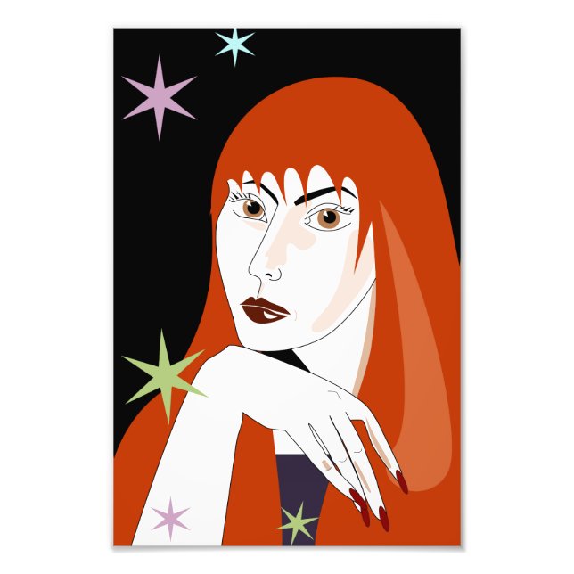 Dream Girl Photo Print Fototryck (Framsidan)