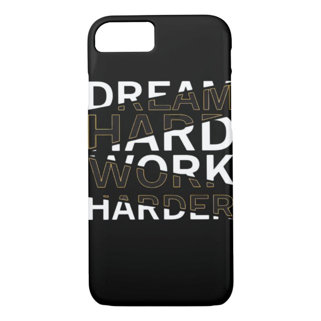 Dream Hard Work Hard Essential Case-Mate iPhone Skal (Baksida)