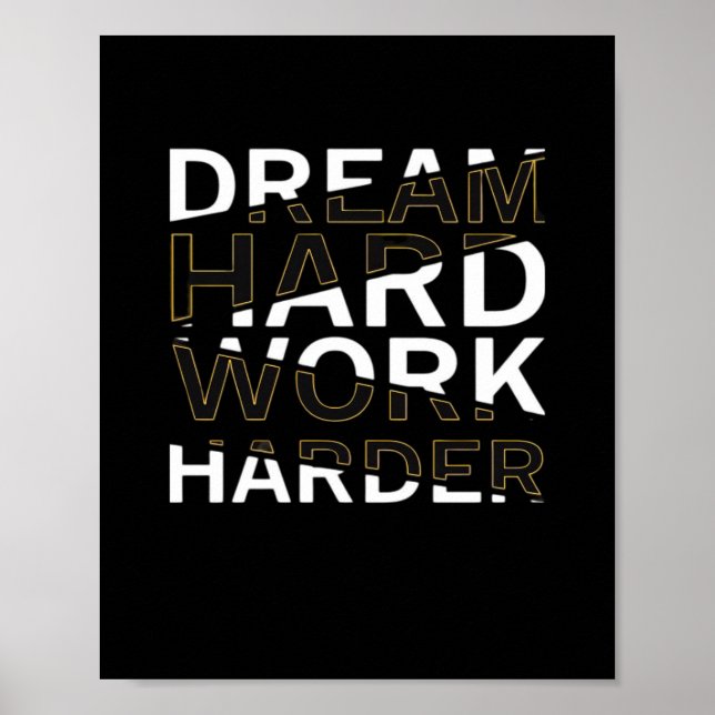 Dream Hard Work Hard Essential Poster (Framsidan)