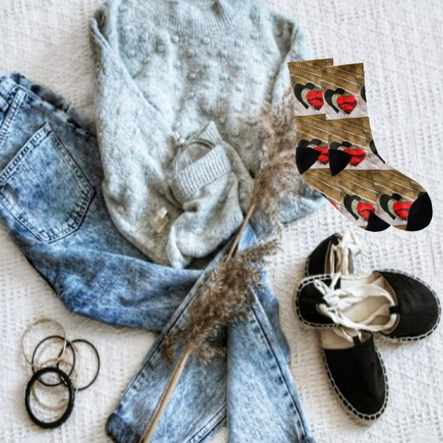Dream Hearts A'Fallen Strumpor (Proudly, wear these Dream Hearts A'Fallen Socks, with your favorite outfit!)