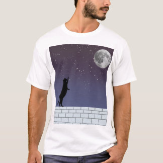 Dream Higher – Night Sky Cat Design T Shirt
