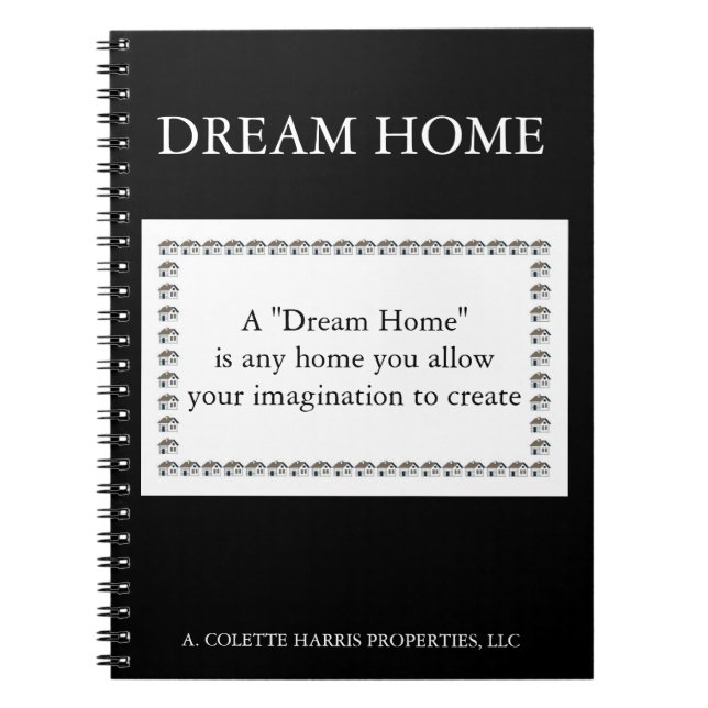 Dream Home Quote - Design 2 bärbar dator Anteckningsbok (Framsidan)