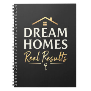 Dream Homes, verkliga resultat Real Gods Agent Anteckningsbok