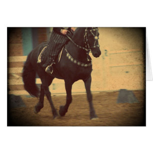 Dream Horse Friesian Dressage Hälsningskort