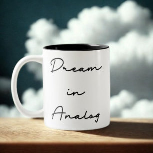 Dream i Analog Retro Två-Tonad Mugg