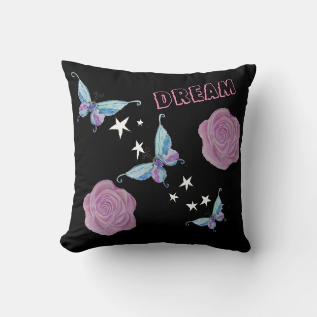 Dream i Butterflies Kudde (Framsida)