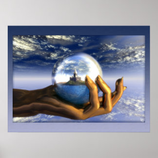 Dream i en hand poster