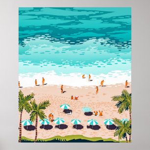 Dream i Färg som lånats ut från havet Oceanen Poster