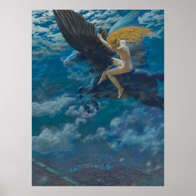 Dream Idyll (A Valkyrie) av Edward Robert Hughes Poster (Framsidan)