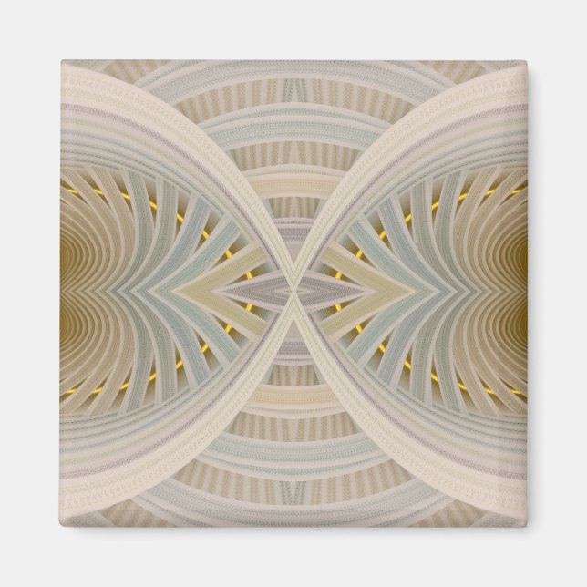 Dream inom en Dream Abstrakt Chevron Mönster Magnet (Framsidan)