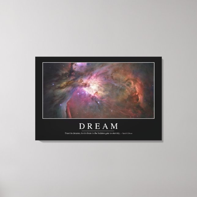 Dream: inspirationsoffert canvastryck (Framsida)