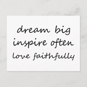 Dream Inspire Kärlek Vykort