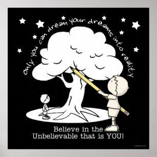 Dream Into Reality-Little Boy, Big Dreams Logotyp Poster