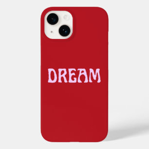 Dream iphone case i Red och Rosa