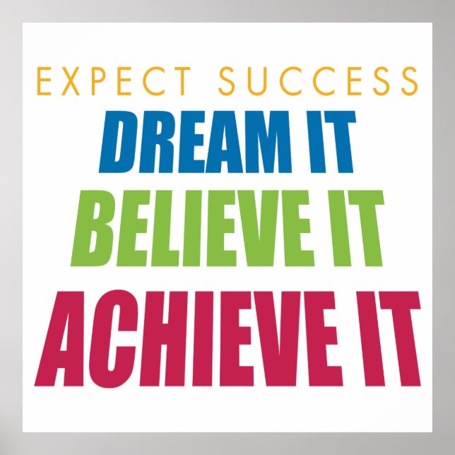 Dream It and Achieve it Poster (Framsidan)