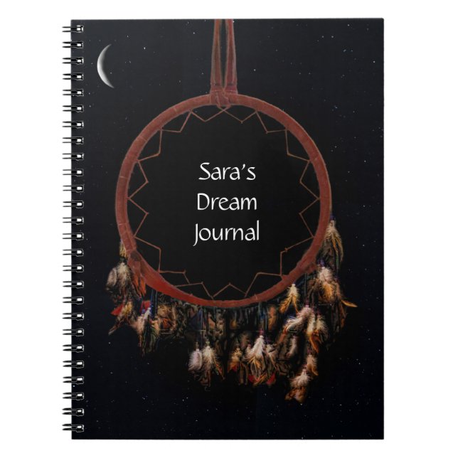 Dream Journal Anpassningsbar Dreamcatcher-anteckni Anteckningsbok (Framsidan)