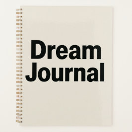 Dream Journal - djärv teckeninspirationell design