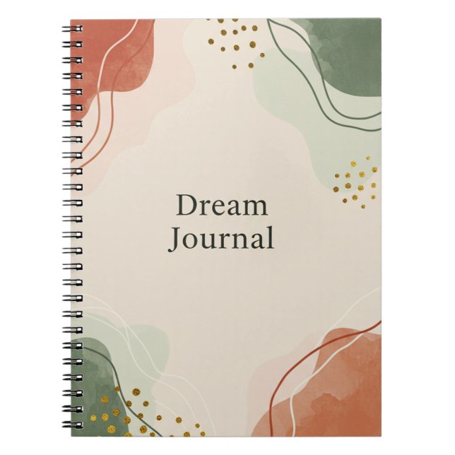Dream Journal - Pastel Abstrakt Anteckningsbok (Framsidan)