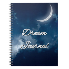 Dream Journal - Slever Måne Night Himlar Journal Anteckningsbok