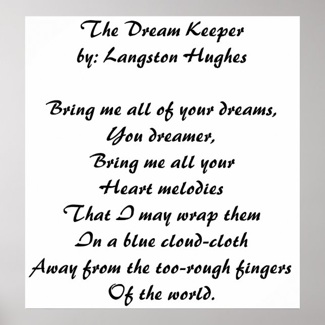 Dream Keeper Poster (Framsidan)