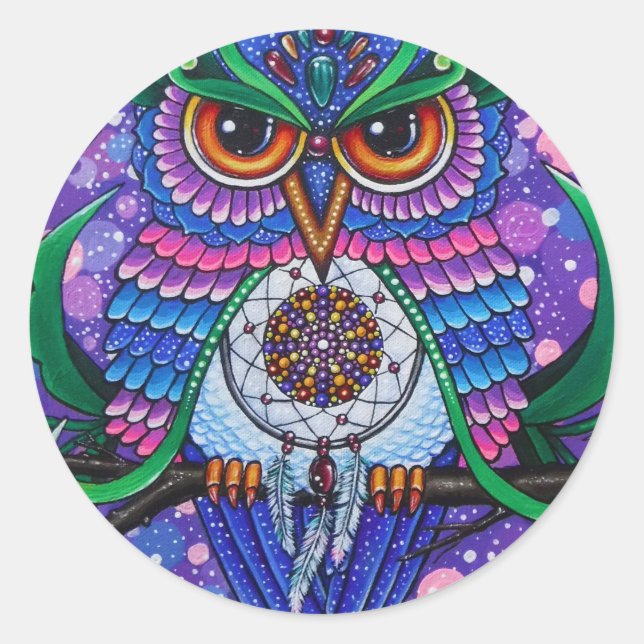 Dream Keeper Runt Klistermärke (Framsida)