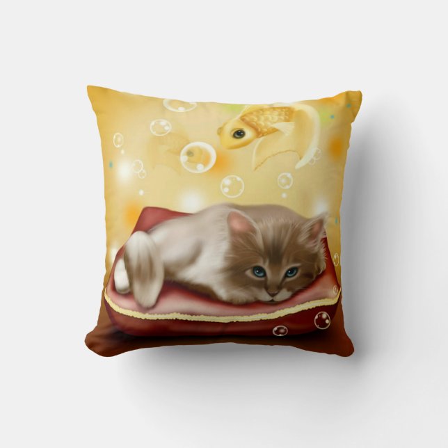 Dream Kitten Cushion Kudde (Framsida)